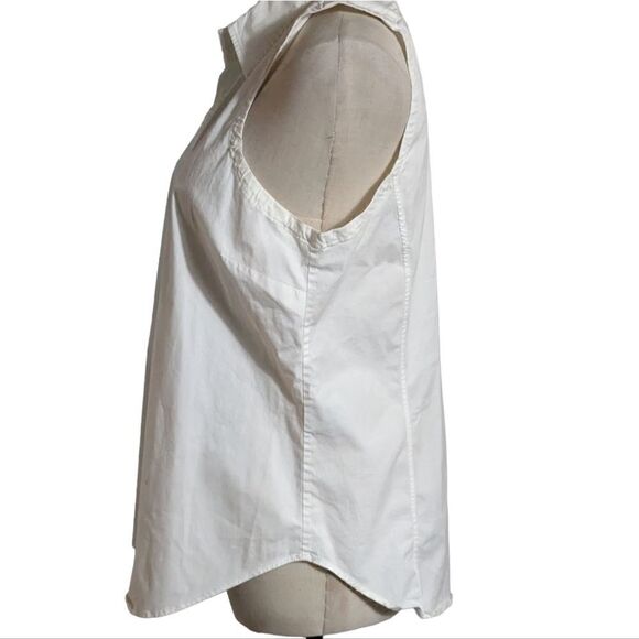 COPY - Ralph Lauren White Sleeveless Button Down Top - Picture 5 of 10